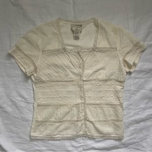 WOMEN’S VINTAGE APRIL CORNELL LACE TOP